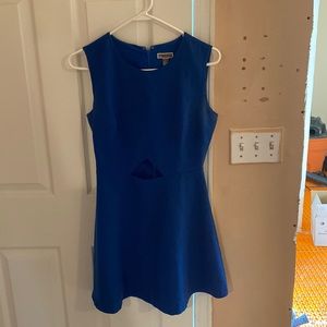 Nordstrom skater dress in royal blue with cutout